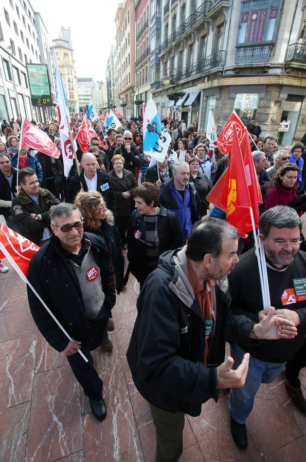 Manifestación de los trabajadores de El Árbol