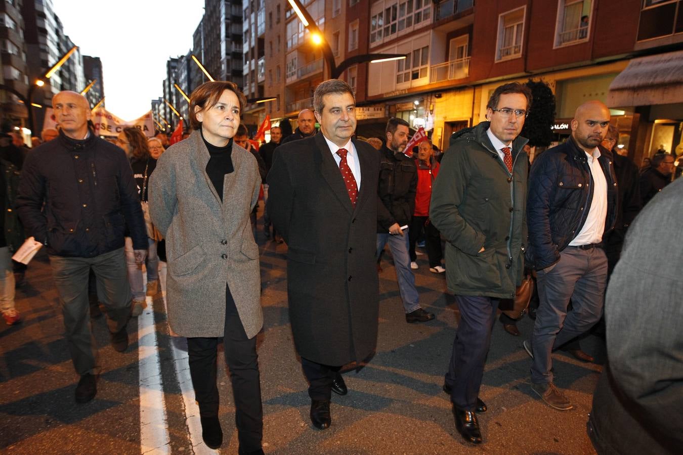 Manifestación contra el cierre de Gijón Fabril