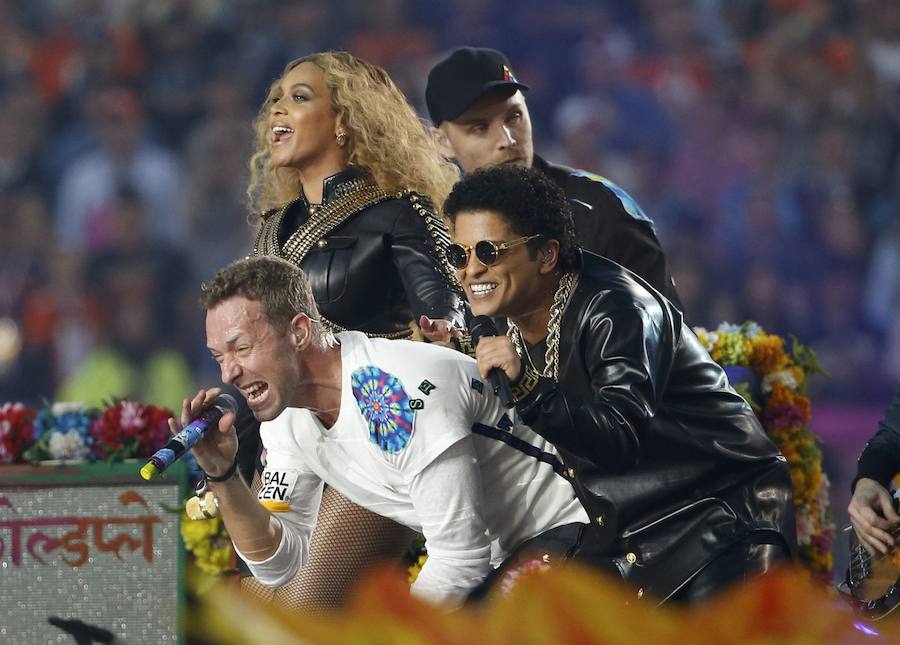 Coldplay, Beyoncé y Bruno Mars, las estrellas de la Super Bowl 2016