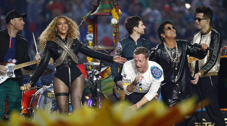 Coldplay, Beyoncé y Bruno Mars, las estrellas de la Super Bowl 2016