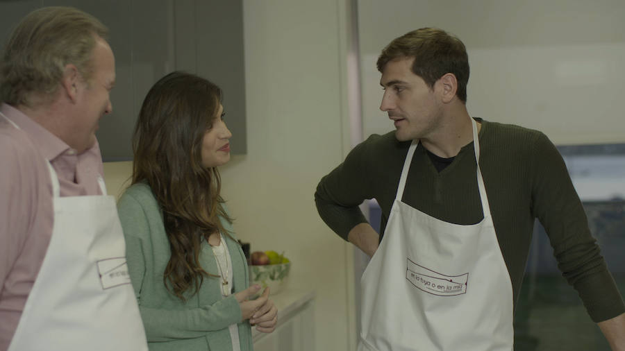 Iker Casillas visita &#039;En la tuya o en la mía&#039;