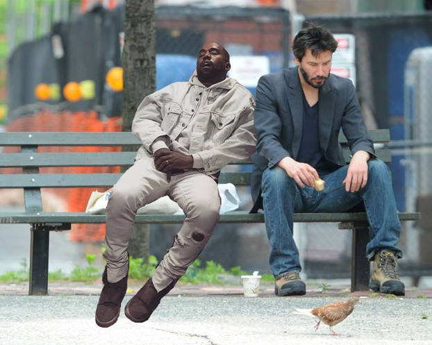 Kanye West dormido e Internet hace lo siguiente...