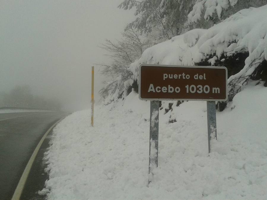 La nieve se acumula en el Suroccidente