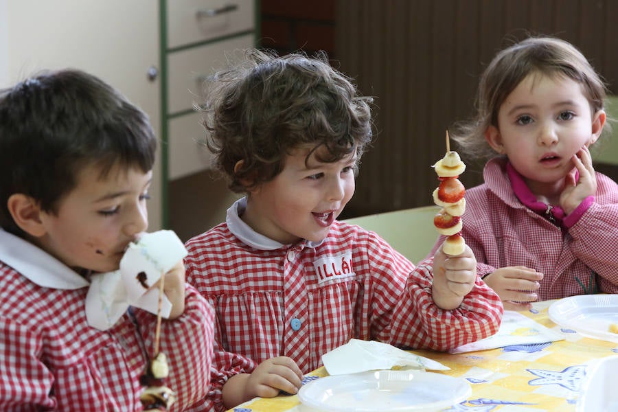 Los &#039;peques&#039; aprenden a comer fruta en el Marcelo Gago