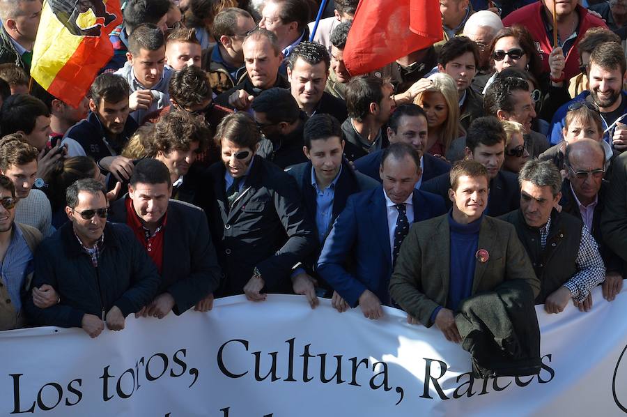 La manifestación pro taurina, en imágenes