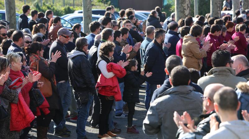 Despedida a Hugo Suárez en la iglesia de Trasona, en Corvera