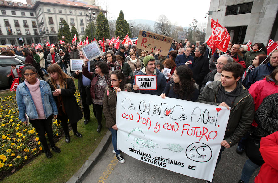 Asturias se manifiesta en apoyo a los refugiados