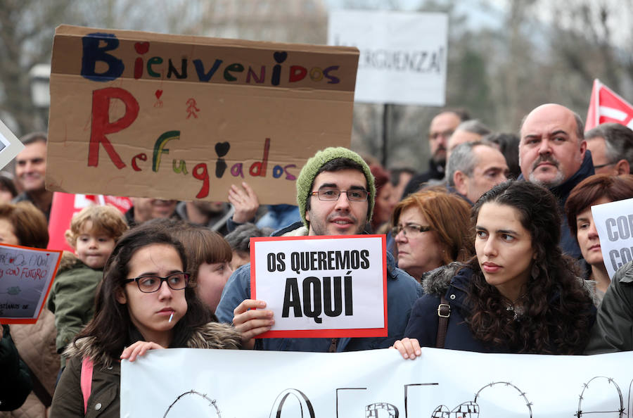 Asturias se manifiesta en apoyo a los refugiados
