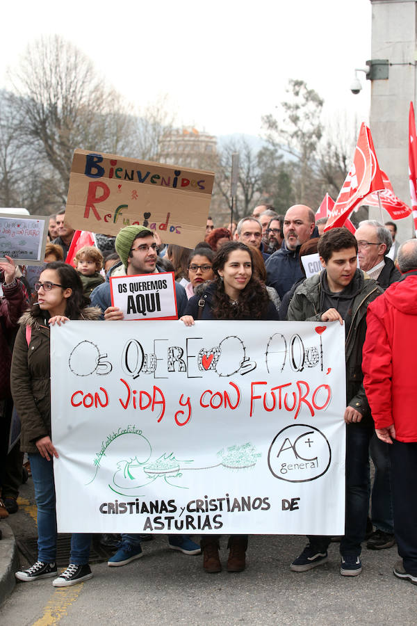 Asturias se manifiesta en apoyo a los refugiados