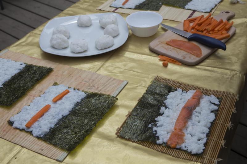 Flores de papel en el Botánico