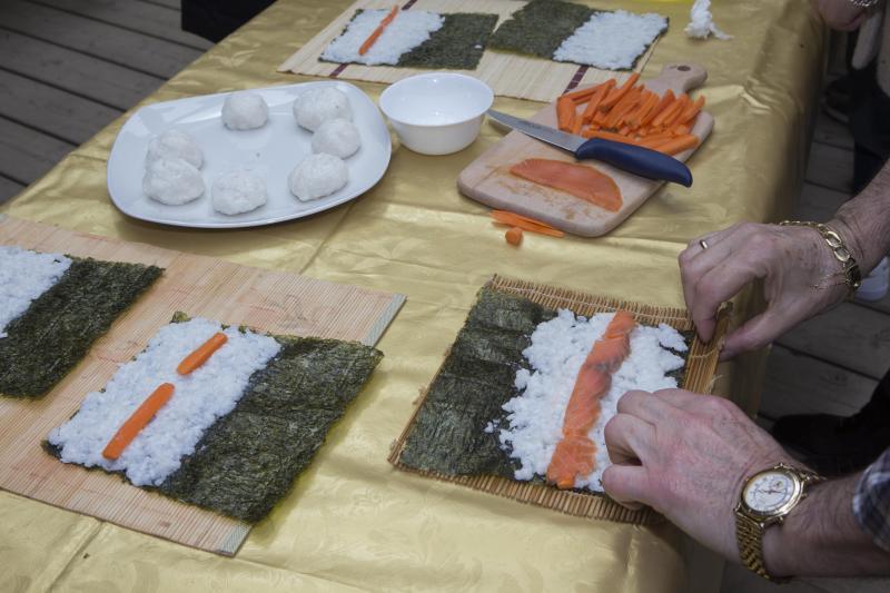 Flores de papel en el Botánico