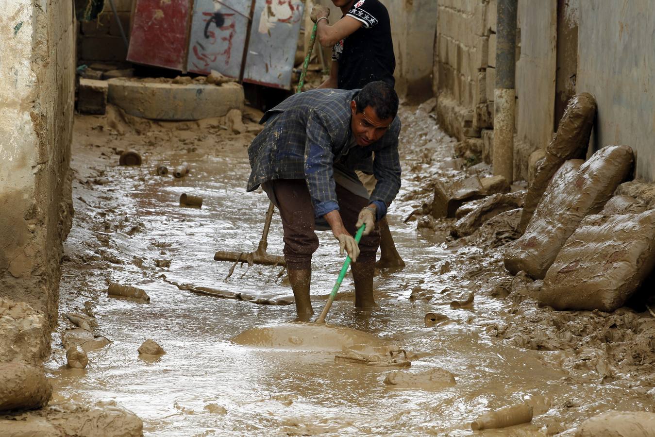 Lluvias torrenciales en Yemen