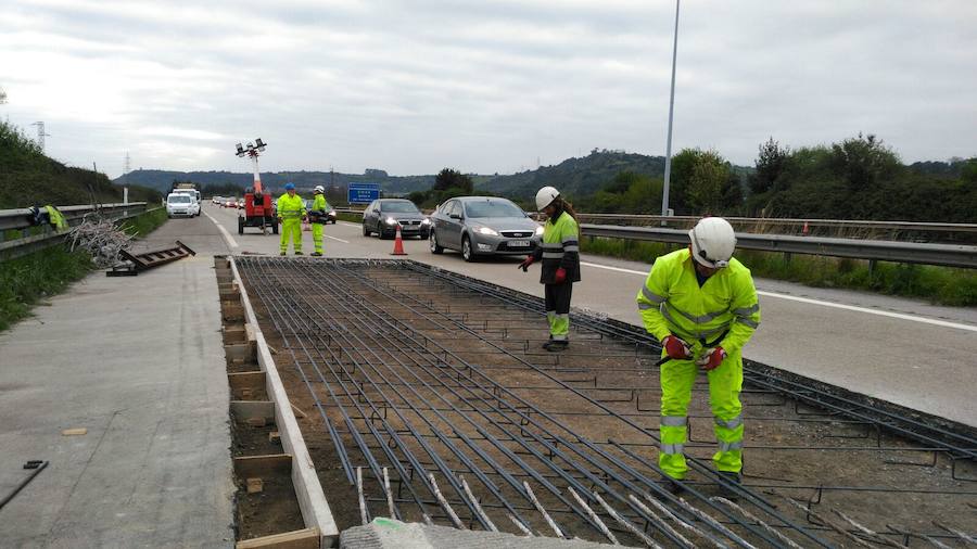 Retenciones kilométricas en la Y por las obras para tapar baches
