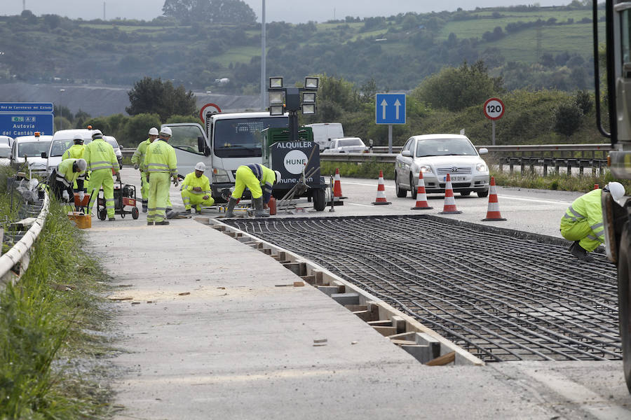 Las obras en la &#039;Y&#039; complican el tráfico en la AS-19