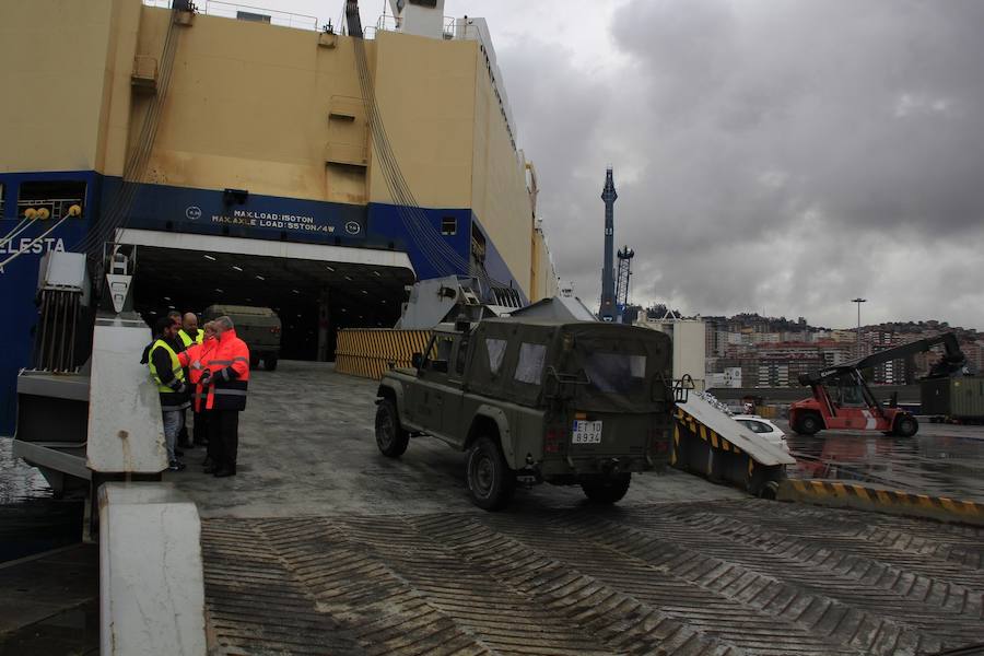 Embarque en el puerto de Vigo para partir a Polonia.
