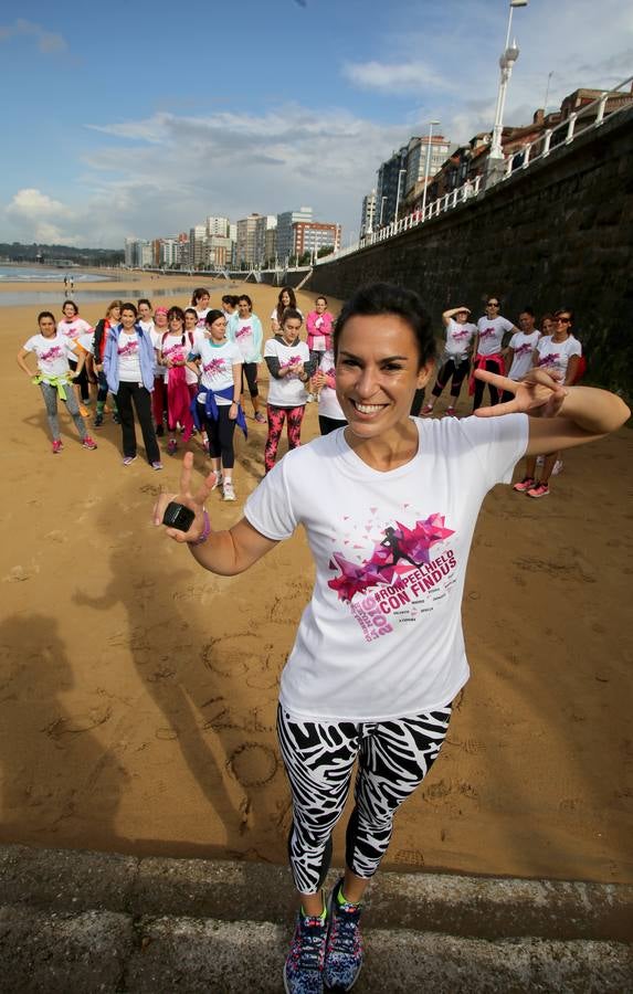 Entrenamiento en Gijón con Paula Butragueño