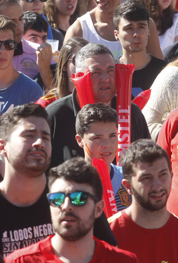 La afición española, de la euforia a la desolación