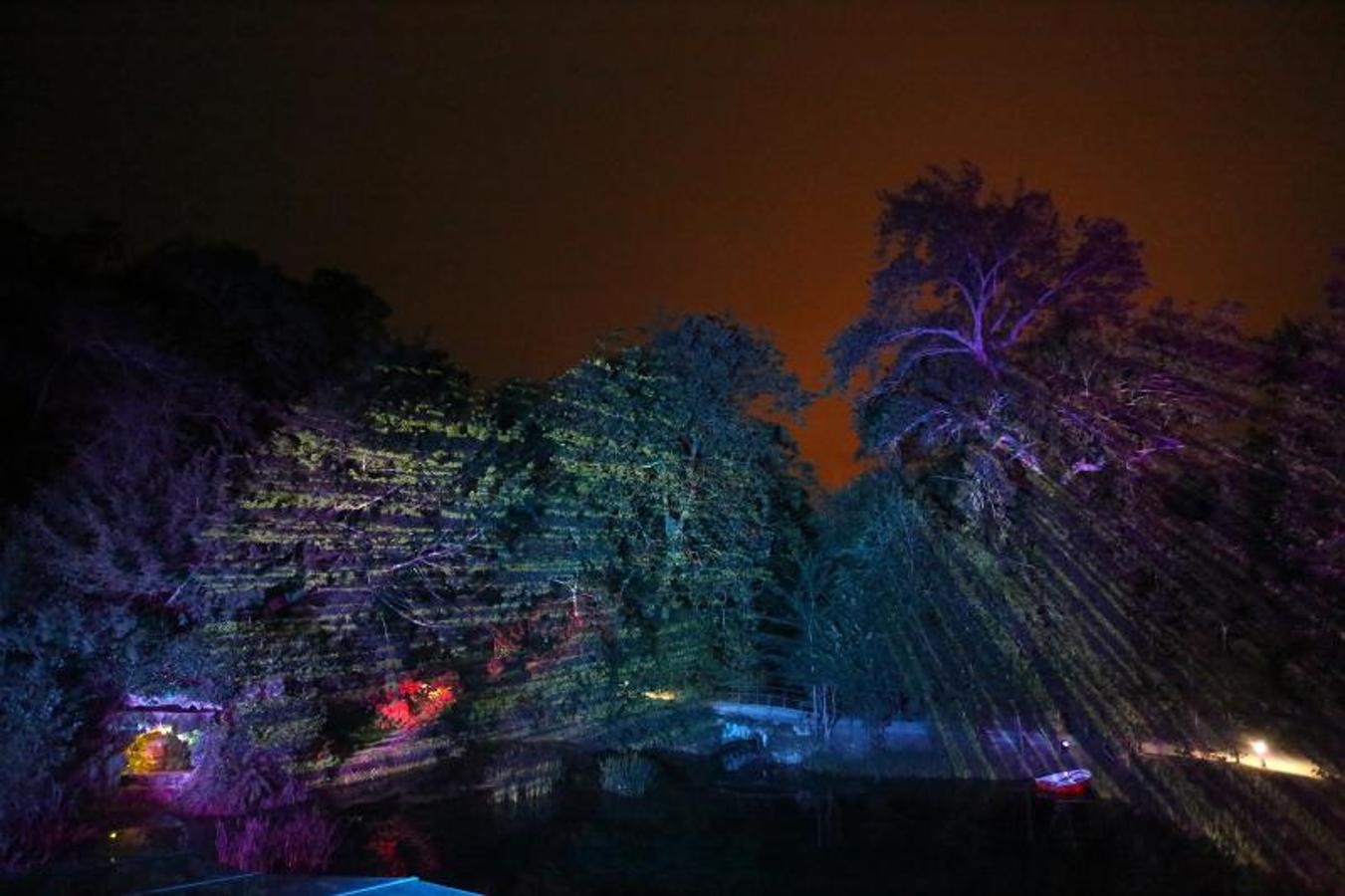 Así son las Noches Mágicas en el Botánico de Gijón