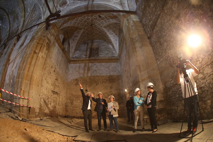Visita a interior del edificio de Tabacalera en Gijón