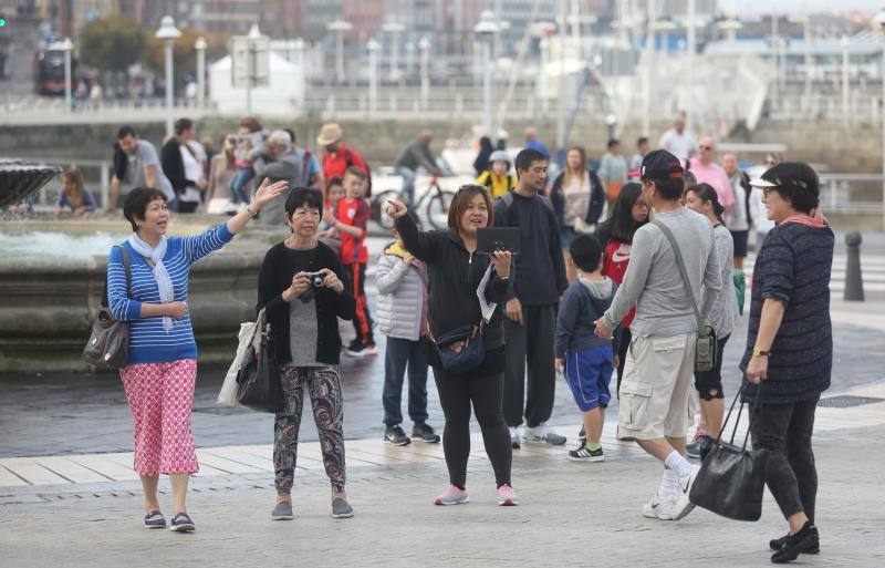 Turistas de unas horas