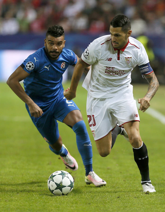 El triunfo del Sevilla ante el Dinamo, en imágenes