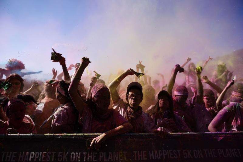 Lluvia de colores en Sudáfrica
