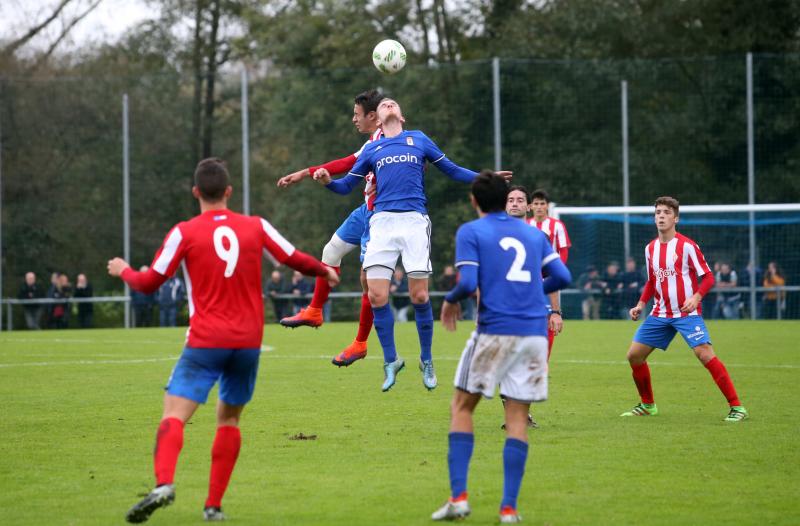 Real Oviedo B - Sporting B, en imágenes
