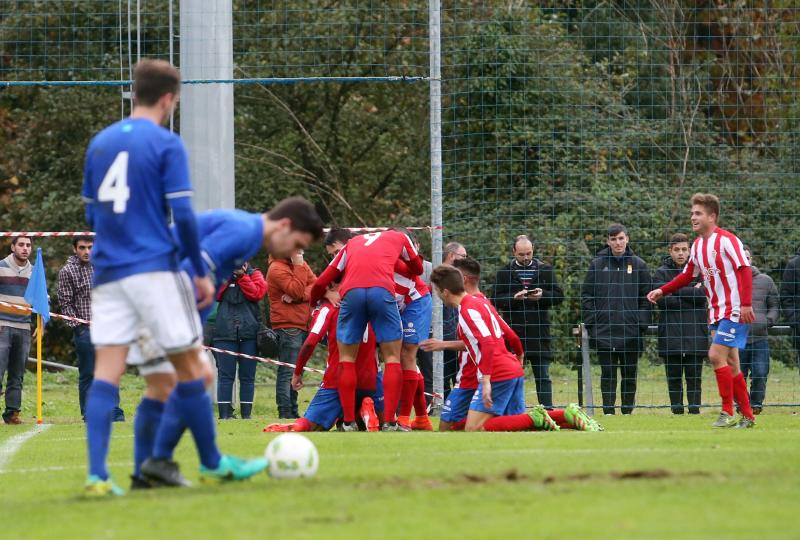 Real Oviedo B - Sporting B, en imágenes