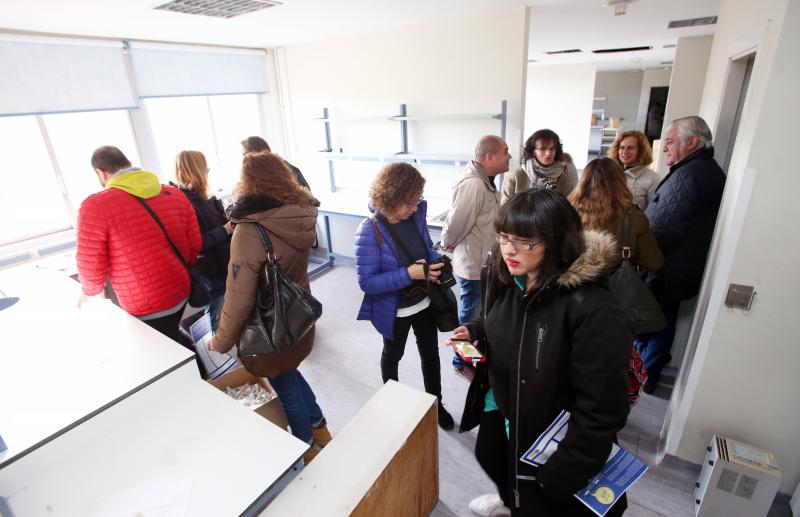 El viejo HUCA recibe su primera visita