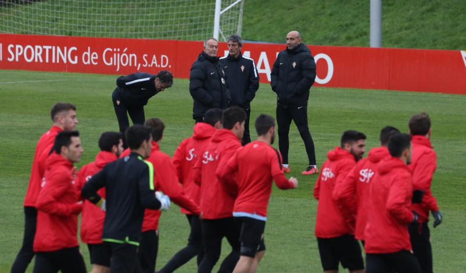 Entrenamiento del Sporting en Mareo