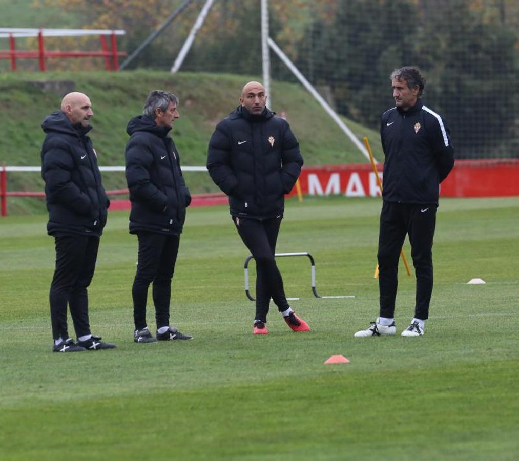 Entrenamiento del Sporting en Mareo