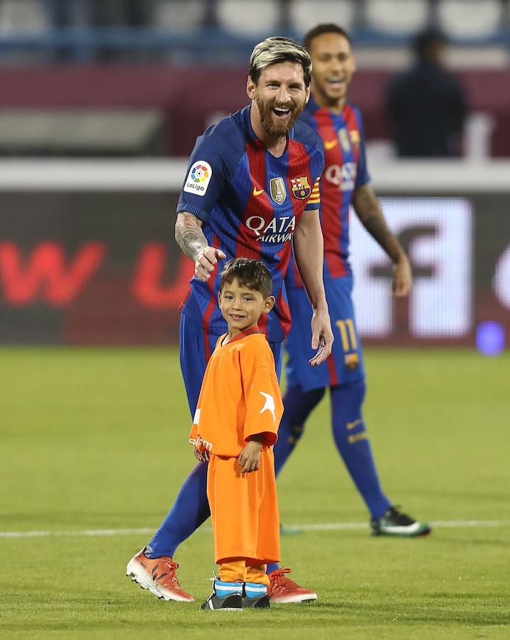 El encuentro de Messi y Murtaza, en imágenes