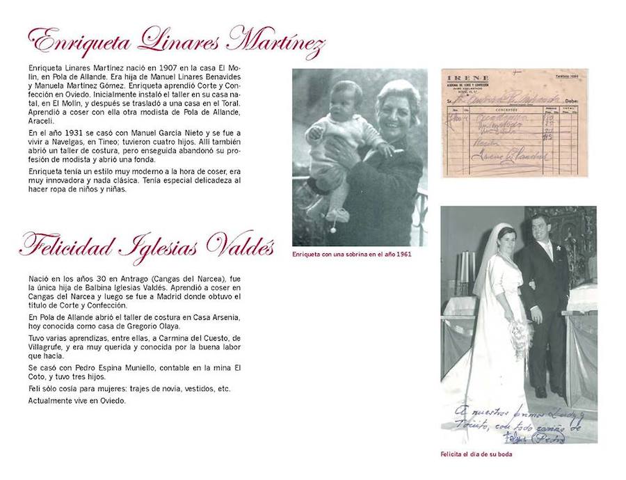 Allande rinde homenaje a sus modistas