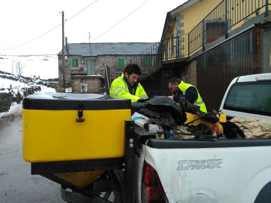 La nieve cubre Asturias a la espera de una ola de frío siberiano
