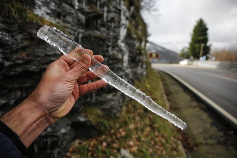 Las increíbles imágenes que deja la ola de frío en Asturias