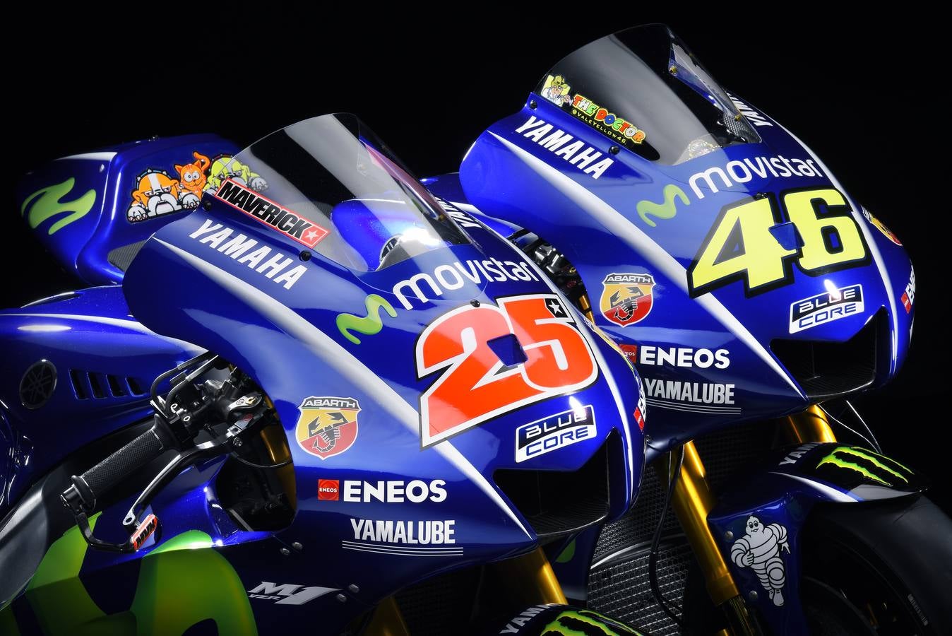 La nueva Yamaha de Rossi y Viñales