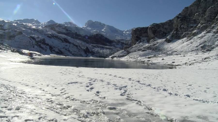 Los Lagos nevados, un atractivo para el turismo