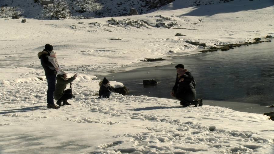 Los Lagos nevados, un atractivo para el turismo