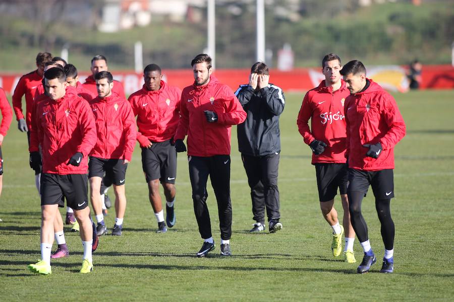 Entrenamiento del Sporting