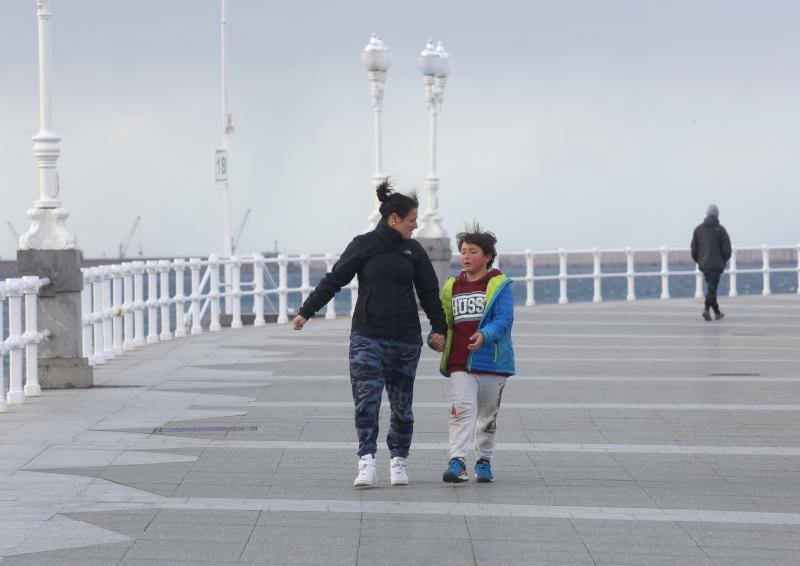 Las imágenes que deja el temporal en Asturias