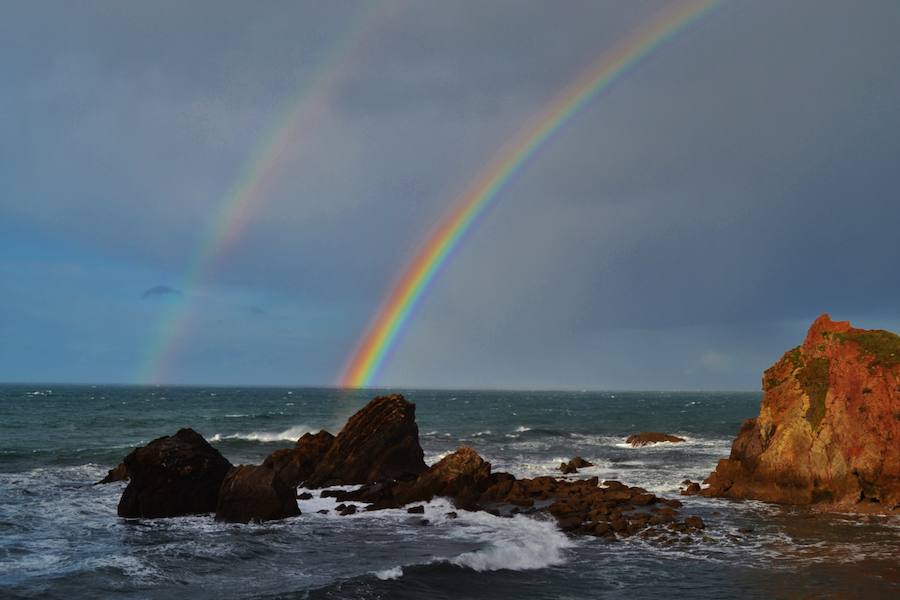 Arco iris en Salinas.