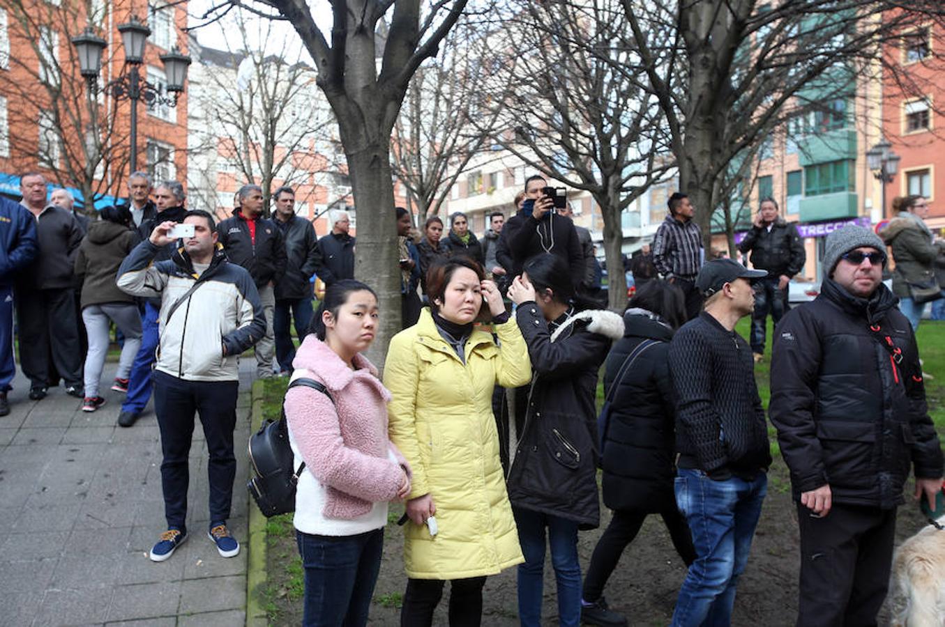 Incendio en un bazar chino de Oviedo
