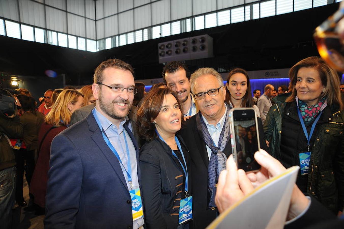 La representación asturiana en la segunda jornada del Congreso Nacional del PP