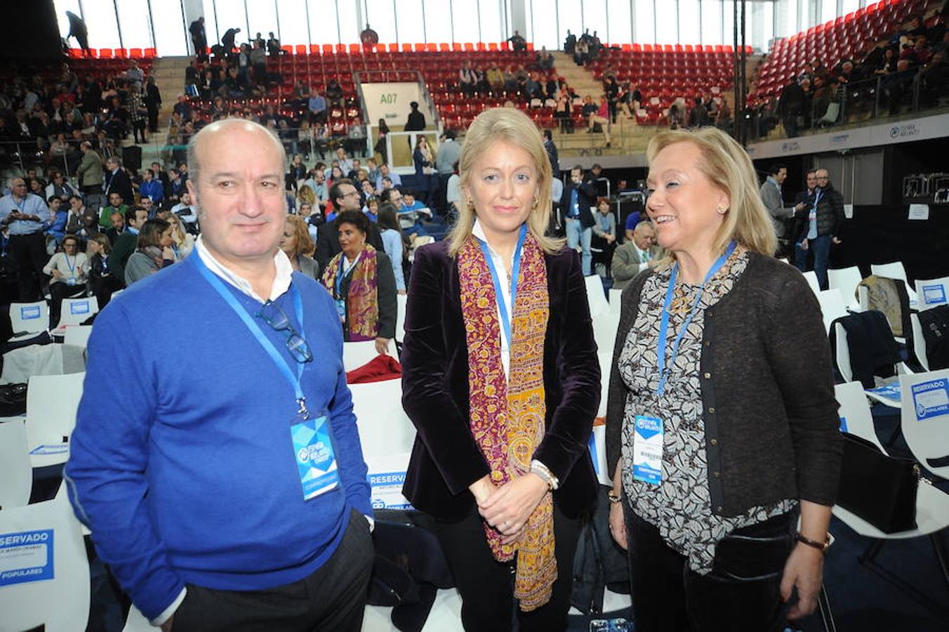 La representación asturiana en la tercera jornada del Congreso Nacional del PP