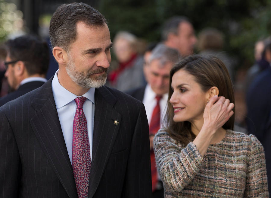 Los Reyes Felipe y Letizia se enteraron de la sentencia durante su visita a una exposición del Museo Thyssen. La Casa del Rey ha reafirmado hoy su "respeto absoluto a la independencia del poder judicial".