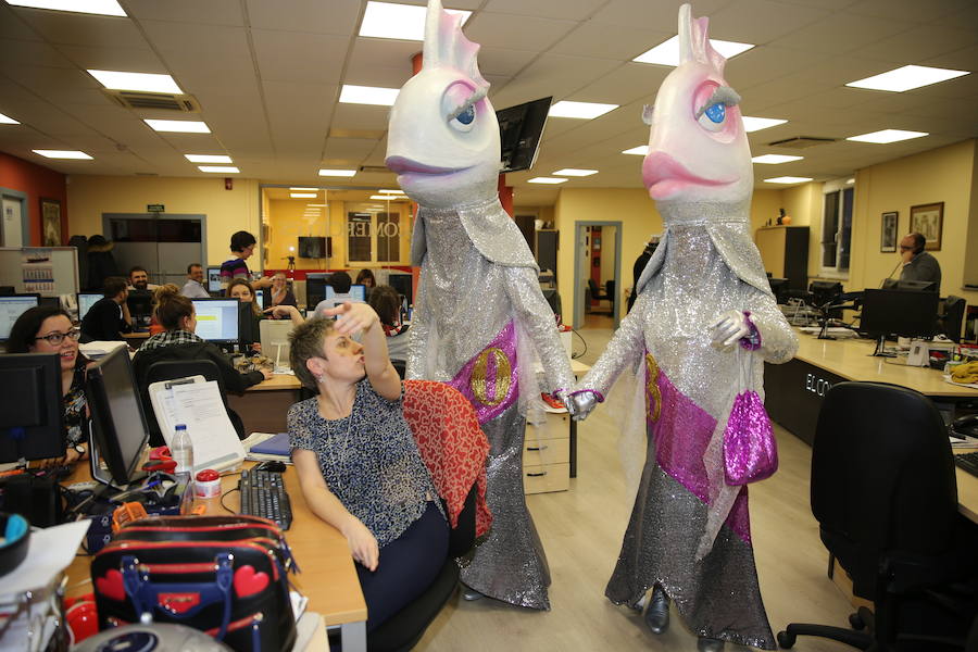 Las sardinas visitan EL COMERCIO