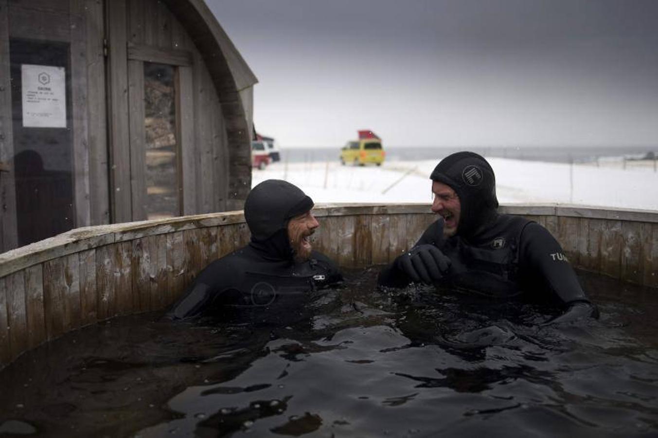 Surf a 5 grados bajo cero