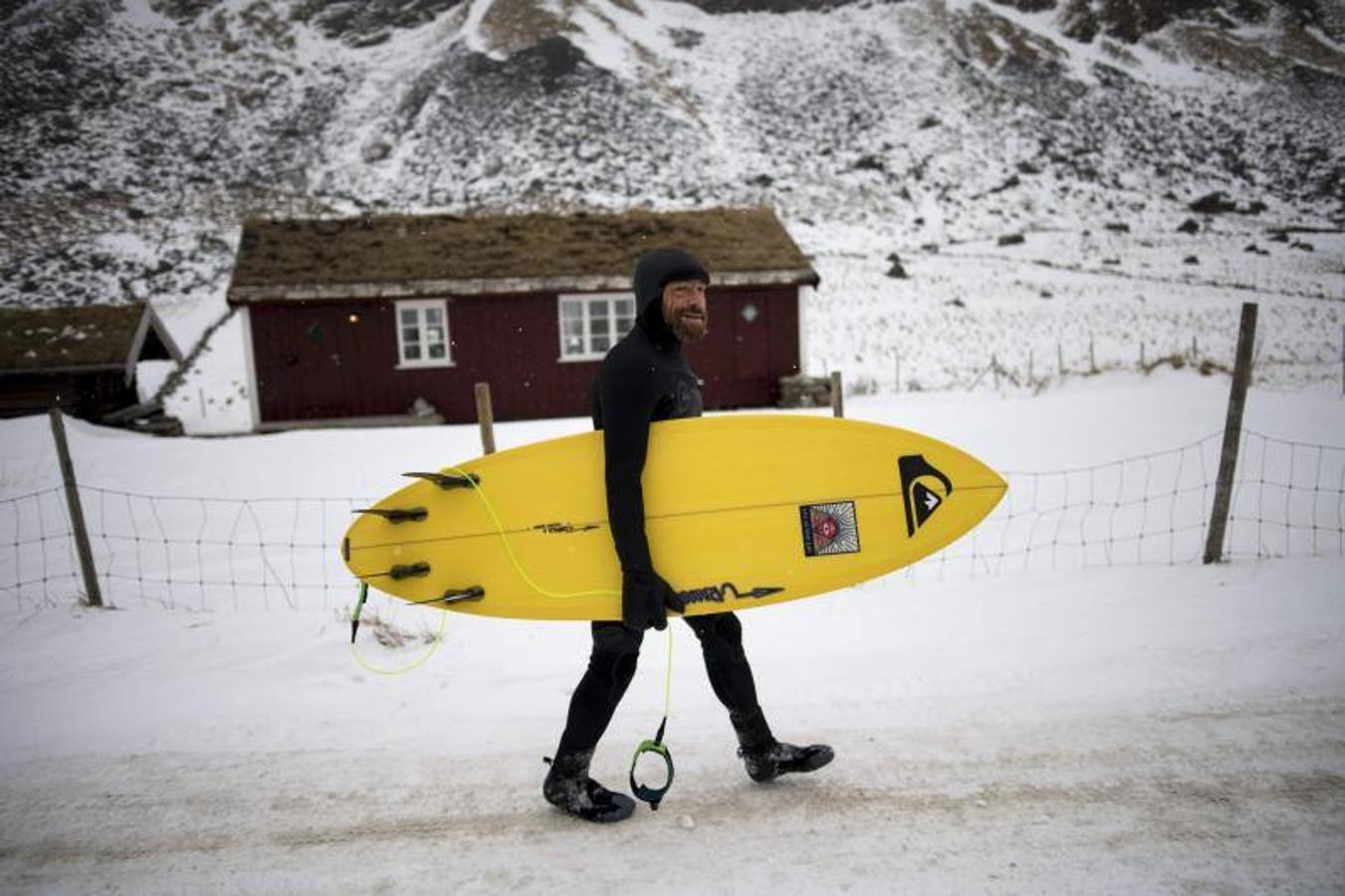 Surf a 5 grados bajo cero