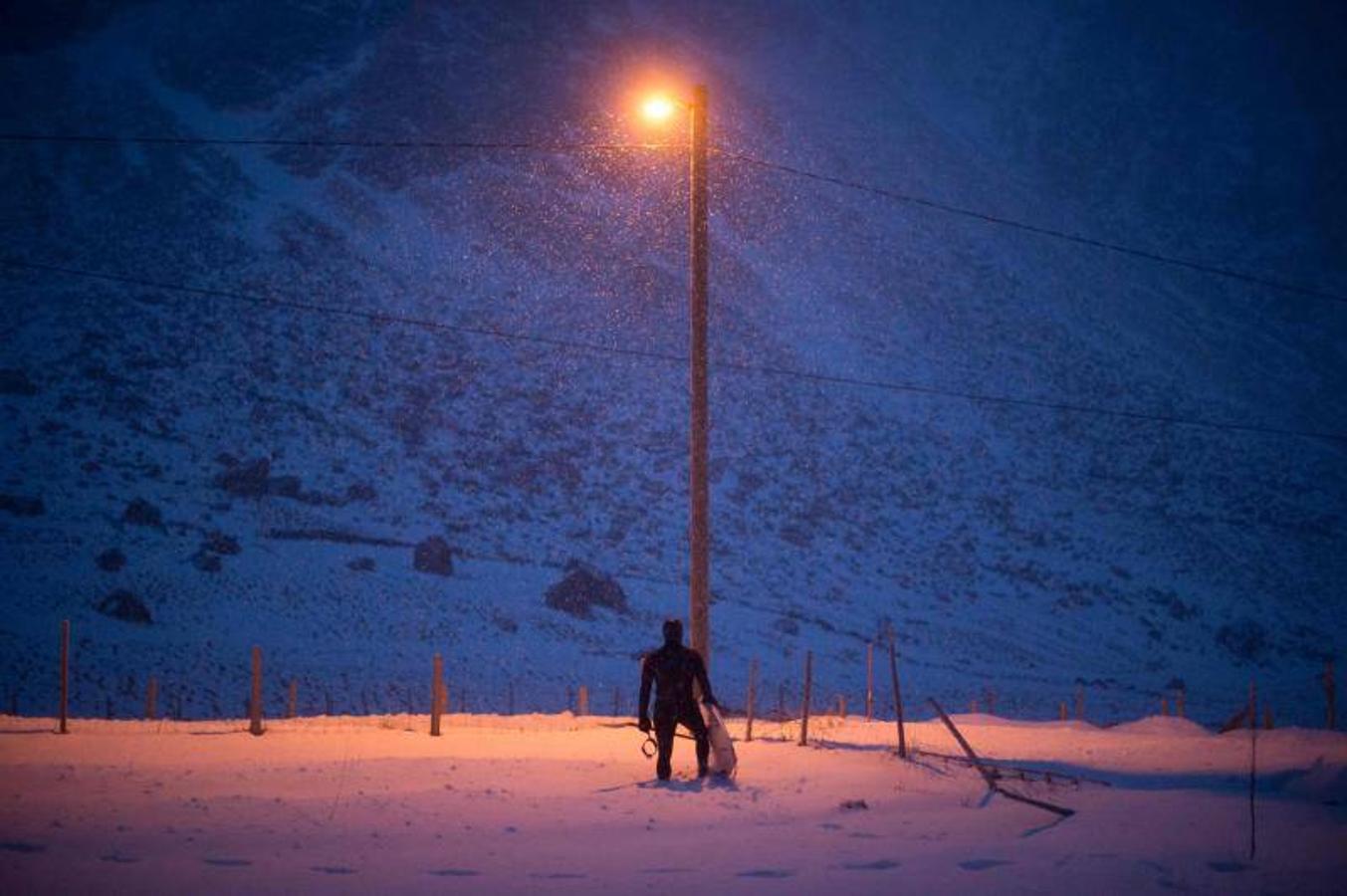 Surf a 5 grados bajo cero