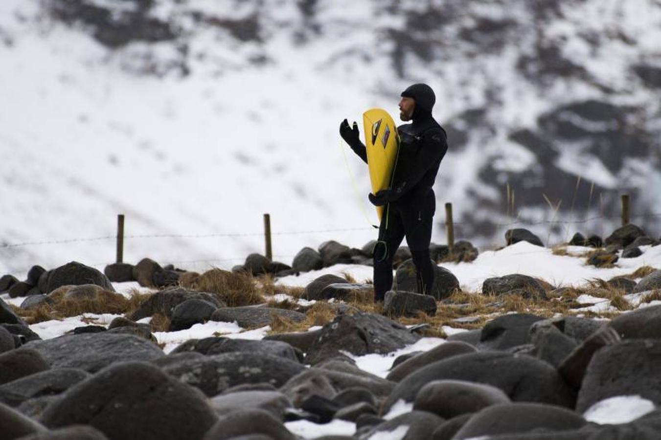 Surf a 5 grados bajo cero